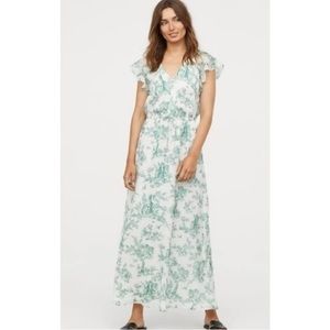 Kelly Green & White Toile Dress